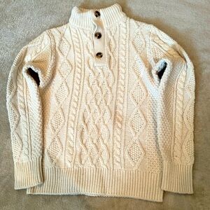 GAP kids cable sweater, cream color, size M (8-9)